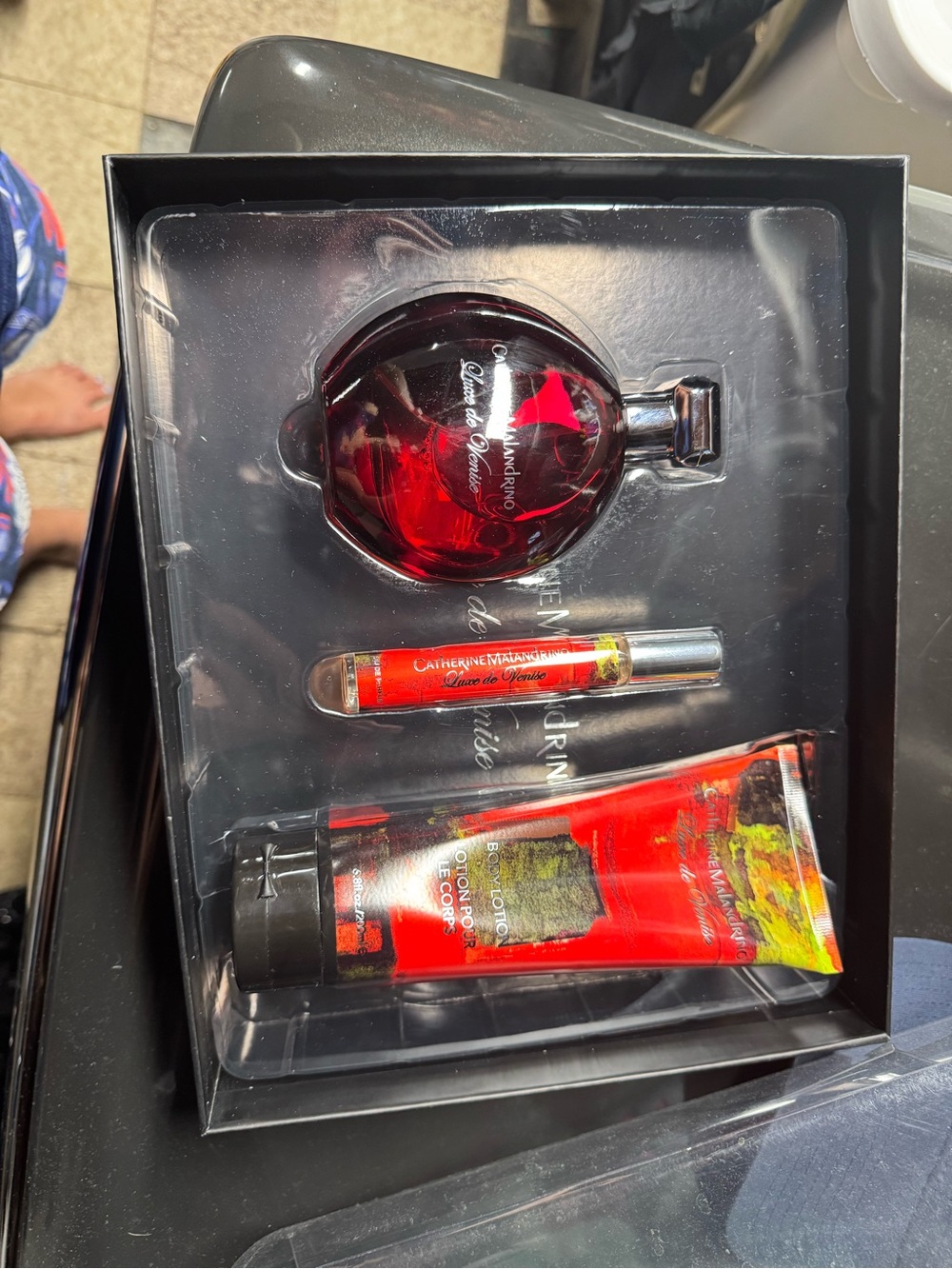 Catherine Malandrino Red Three-Piece Fragrance & Body Set